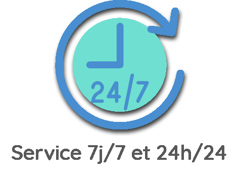 pictogramme service 7j/7 et 24h/24